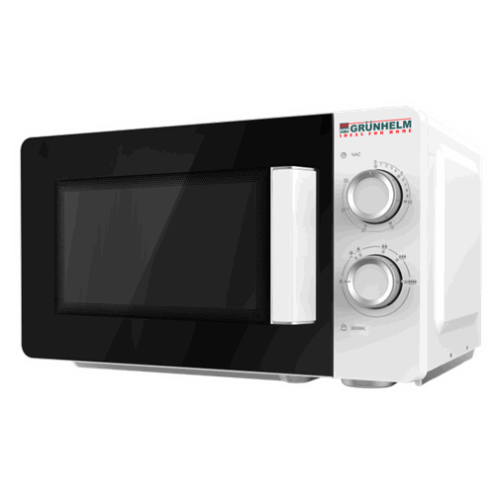 МИКРОВОЛНОВАЯ ПЕЧЬ - 20MX68-LW (белая) 20л, 800 Вт, механ-ая(GRUNHELM) купить по оптовой цене с доставкой в магазине Ellada.com.ua