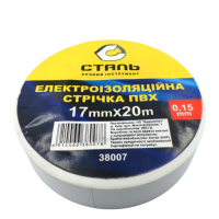 Сталь 38007 Изоляционная лента белая 17мм х 20м