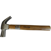 Сталь 44037 Молоток-гвоздодер 225 г (ручка из дерева)