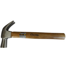 Сталь 44037 Молоток-гвоздодер 225 г (ручка из дерева)