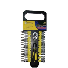 (70089) Набір головок та насадок торц. з тріскачкою 1/4", 27 од. СТАЛЬ