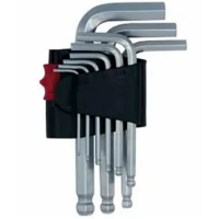 Haisser 48112 Набор Г-образных ключей HEX шароподобные