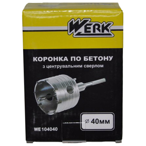 Коронка Werk 40 мм SDS-plus купить по оптовой цене с доставкой в магазине Ellada.com.ua