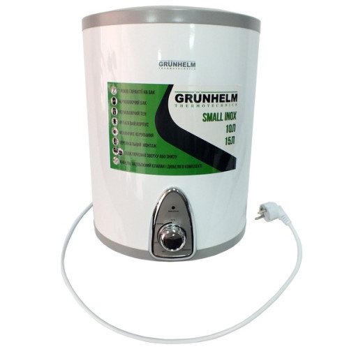 Grunhelm GBH I-10V Бойлер 10 л купить по оптовой цене с доставкой в магазине Ellada.com.ua