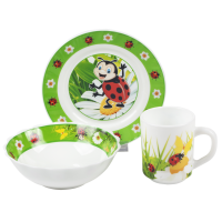 Детский набор посуды VT-406LB Vittora 3 пр.