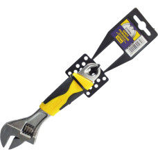 (41070) Ключ розвідний 150 мм, хромований, двокомпонентні рук.СТАЛЬ