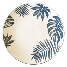 Тарелка десертная VT-P-1190Т Бирюзовые листья Vittora 190 мм