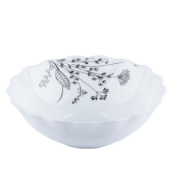 Тарелка десертная V-190BW Черно-белое соцветие Wave Vittora 190 мм