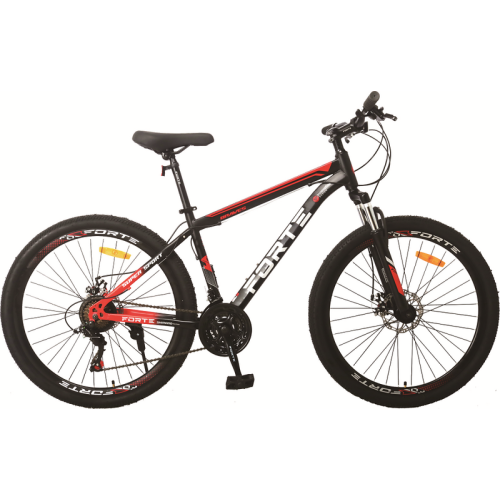 Велосипед Forte Braves МТВ 27,5"/17" (117824) черно-красный купить по оптовой цене с доставкой в магазине Ellada.com.ua