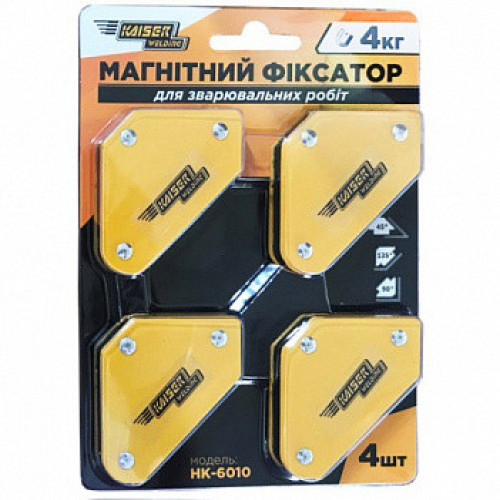 Магнитный фиксатор HК-6010 4шт. до 4кг Kaiser купить по оптовой цене с доставкой в магазине Ellada.com.ua