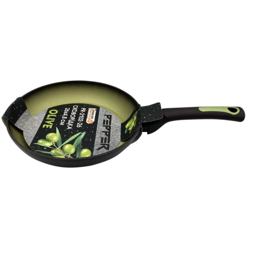 Сковорода PEPPER PR-2102-26 покрытие GREBLON C2 260x48 мм купить по оптовой цене с доставкой в магазине Ellada.com.ua