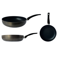 Сковорода с крышкой GUSTO GT-2100-28/4 покрытие XYLAN 280х56 мм