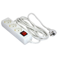 Удлинитель кассетный GS3W3M 3 розетки Grunhelm 3 м Удлинитель кассетный GS3W3M 3 розетки Grunhelm 3 м