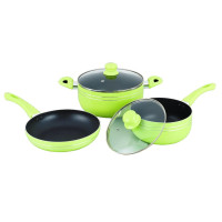 Набор посуды GT-2405/1 зеленый Gusto 5 предметов