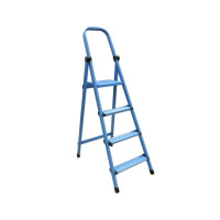 Стремянка металлическая Werk 224 (4 ст., синяя)