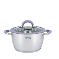 Кастрюля PR-1109-18 Purple iris PEPPER Крышка с силиконовым ободком 18 см 2.3 л