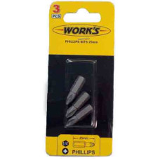 Works Набор бит 3 шт Works Набор бит 3 шт