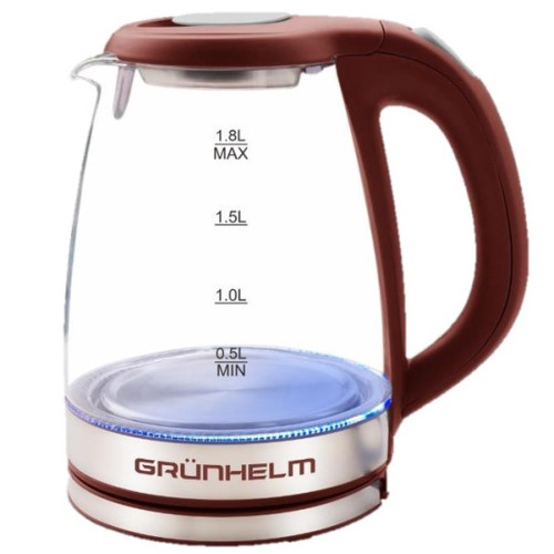 Электрочайник Grunhelm EKP-2316GS (коричневый) купить по оптовой цене с доставкой в магазине Ellada.com.ua
