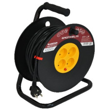 Удлинитель на катушке RL15G20M 4 розетки Grunhelm 20 м