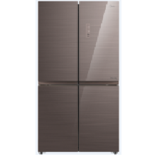 Многодверный холодильник MDMN178D83SG серое стекло Grunhelm