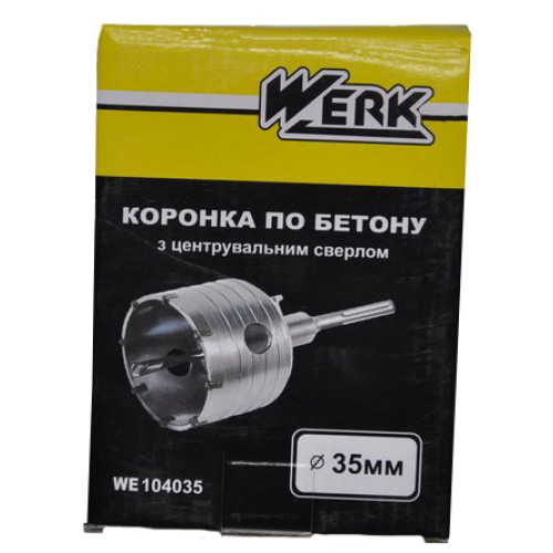 Коронка Werk 35 мм SDS-plus купить по оптовой цене с доставкой в магазине Ellada.com.ua