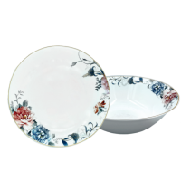 Тарелка обеденная VT-1230AP Пионы Aura Vittora 230 мм