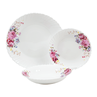 Набор посуды VT-419PB Розовый букет Wave Vittora 18 пр.