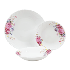 Набор посуды VT-419PB Розовый букет Wave Vittora 18 пр.