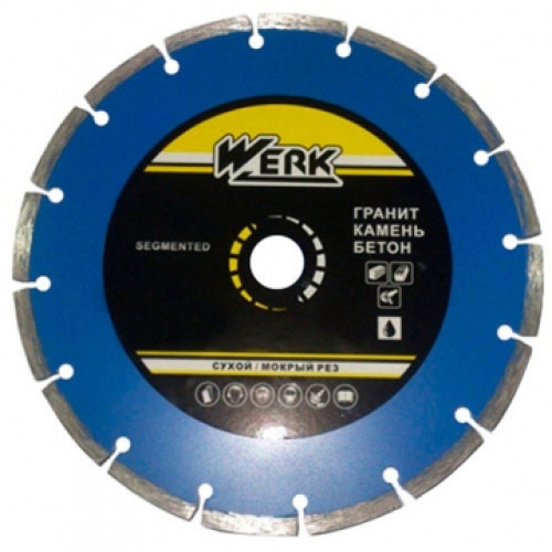 Алмазный диск Werk Segment 1A1RSS/C3-W WE110100 (115x7x22.23 мм) купить по оптовой цене с доставкой в магазине Ellada.com.ua