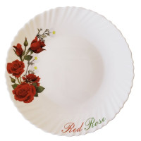 Тарелка обеденная V-220R Красная роза Wave Vittora 220 мм