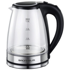 Grunhelm EKG-2301 Электрочайник стеклянный (черный)