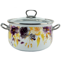 Кастрюля GT-T-220-W Акварель 20 см