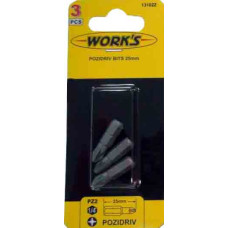 Works Набор бит 3 шт Works Набор бит 3 шт