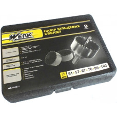 Набор кольцевых сверл Werk WE100331 (9 шт)