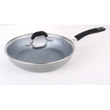 Сковородка с крышкой GUSTO GT-2107-28/1 GRANITE 280*53 мм
