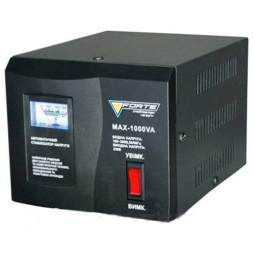 Forte MAX-1000VA NEW Стабилизатор напряжения купить по оптовой цене с доставкой в магазине Ellada.com.ua