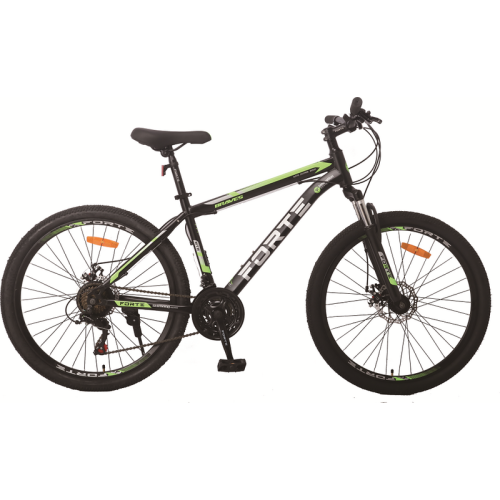 Велосипед Forte Braves МТВ 26"/17" (117825) черно-зеленый купить по оптовой цене с доставкой в магазине Ellada.com.ua