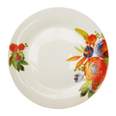 Тарелка десерная Vittora VT-P-3180A Акварельный букет 180 мм
