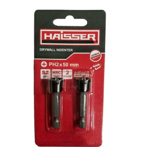 Набор бит по гипсокартону Haisser PH2X50 мм 2шт купить по оптовой цене с доставкой в магазине Ellada.com.ua