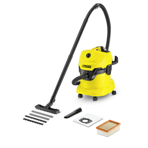 Пылесос хозяйственный WD 4 Karcher купить по оптовой цене с доставкой в магазине Ellada.com.ua
