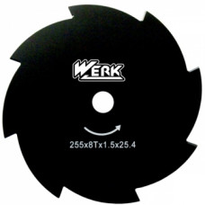 WERK 255х25.4х1.6 мм 8Т Нож для мотокосы