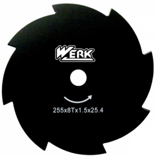 WERK 255х25.4х1.6 мм 8Т Нож для мотокосы купить по оптовой цене с доставкой в магазине Ellada.com.ua