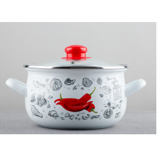 Gusto GT-T-116-WR Кастрюля Перчинка белая 16 см 2.1 л