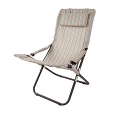 Шезлонг "Горизонт" d25 мм (текстилен бежевый)