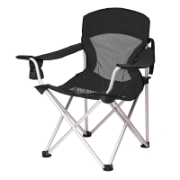 Кресло Алюм "Берег" d19 мм точка Черный