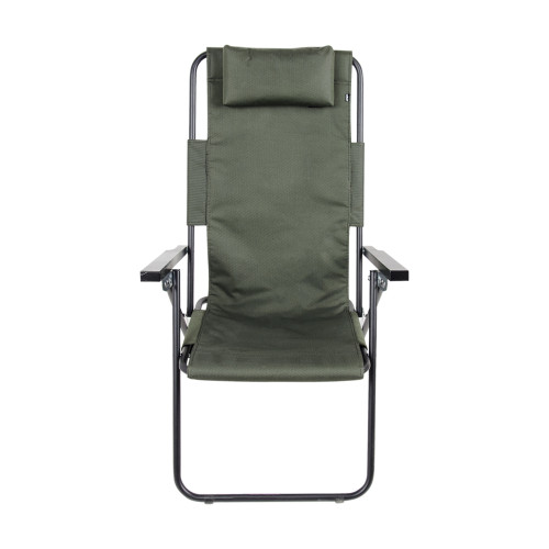 Кресло-шезлонг "Ясень" d20 мм (зеленый меланж)