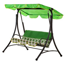 Качели "Келли" (Бязь, Шотландка зеленая)