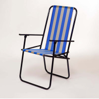 Стул "Дачный" d18 мм (желто-голубая полоса) Стул "Дачный" d18 мм (желто-голубая полоса)