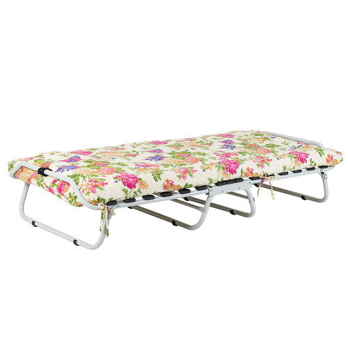 Кровать на ламелях d25 мм (Бязь Цветы)