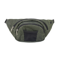 Сумка на пояс Меланж Зеленый/Серый